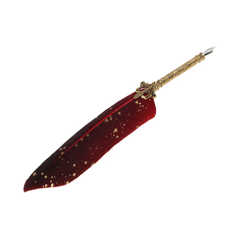 Quill Pen Set Exquisite Retro Smoothing Writing Feather Pen Caligraphy