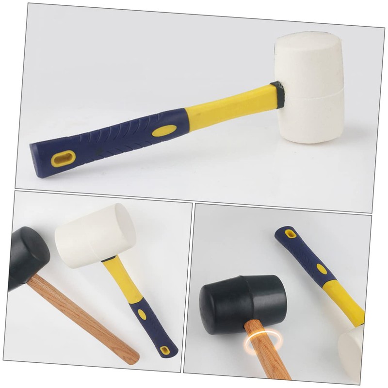 LALAFINA 1pc Practical Rubber Mallet Hammer for Flooring Installation Wear