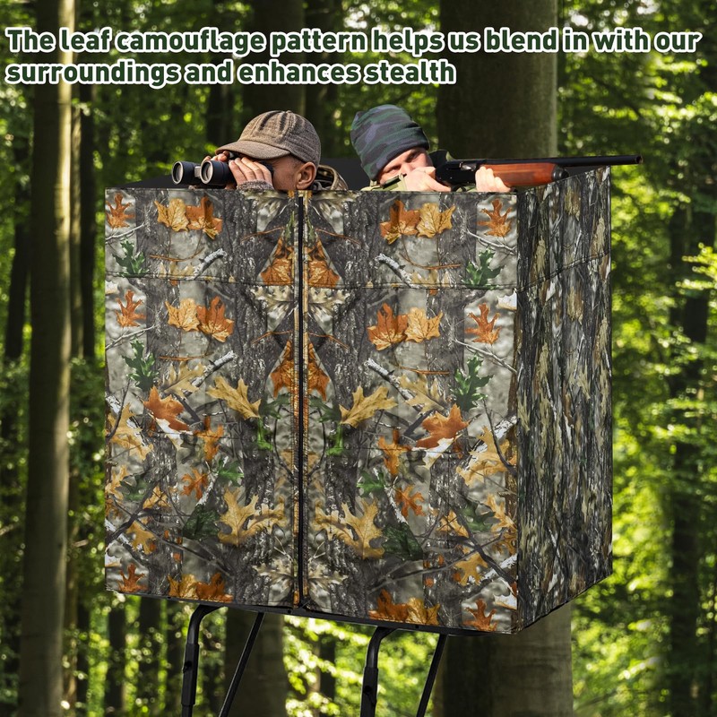 Four-Sided Hunting Tree Stand Blinds Kit, 142" x 35" Large