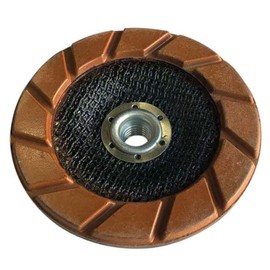 5" Transitional Ceramic Grinding Wheels for Concrete Polishing, 50 Grit, 5/8"-11 Arbor