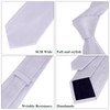 JUNMEISI Men's Ties Solid Pure Color 3.15" (8CM) Necktie Grey