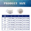 HayEastdor 4PCS 1.5inch PVC Cap Pipe Fitting White PVC Pipe