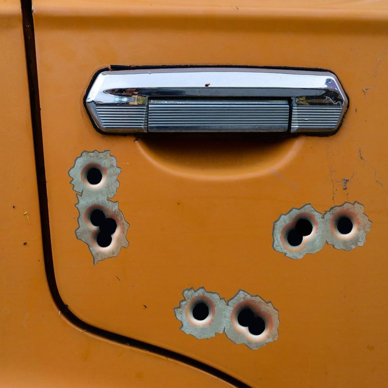 Realistic Bullet Hole Wall Stickers, Vinyl car Stickers, 2 Packs,