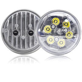 Par36 Aircraft Landing Light, Sealed Beam LED Aviation Grade Par36 Work Lights, IP67 Waterproof for Tractor Aircraft Boat Farm Machinery Light Replacement, 1Pair