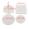 8 Pcs Silicone Coaster Molds Silicone Epoxy Resin Coaster Casting