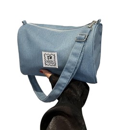 TQUXNGA Stilvolle Denims Bucket Bag Trendy & Crossbody Bag Modische Tasche mit großem Fassungsvermögen für, hellblau