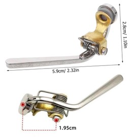 Liyquint Trombone Water Valve，Trombone Water Key，Trombone Watergate Key Hardware, Stable Repair Kits Trombone Key Spit Valve for Replace, Practice Stage. (1)