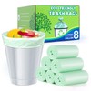 8 Gallon Trash Bags Medium Garbage Bags, Extra Strong Trash-Can-Liner