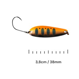 SEABUZZ Mini Bass & Trout Spoon Blaze 3.5 g 38 mm Trout Bait & Bass Bait with Fishing Hook - Blinker Trout & Predator Fishing Bait - Sports Fishing Bait - Artificial Bait - Wobbler - Fishing