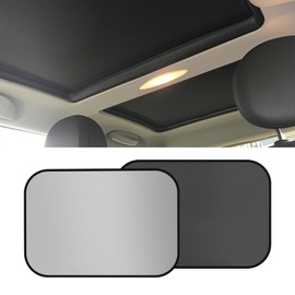 HQRNYP - 2 parasoles para techo corredizo para coche, cubierta para techo corredizo, reflectores UV plegables para bloquear los rayos UV, protector solar interior, accesorios de coche para mini cooper