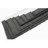 Two Pieces Door Bottom Sweep Silver Color Aluminum Alloy Extra