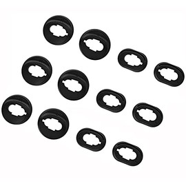 ALXCD Wingtips Compatible with Galaxy Buds Live Earbuds, S/L 2 Sizes 6 Pairs Silicone Ear Adapter Wingtips Earloop Replacement Ear Tips, Compatible with Galaxy Buds Live SM-R180 6 Pairs, Black S/L