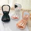 Portable Shell Makeup Brush Set with Box, 5 Mini Brushes Free Size/White 15ea
