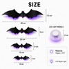 LED 3D Halloween Bat Wall Decorations – Light-Up Bendable Flying