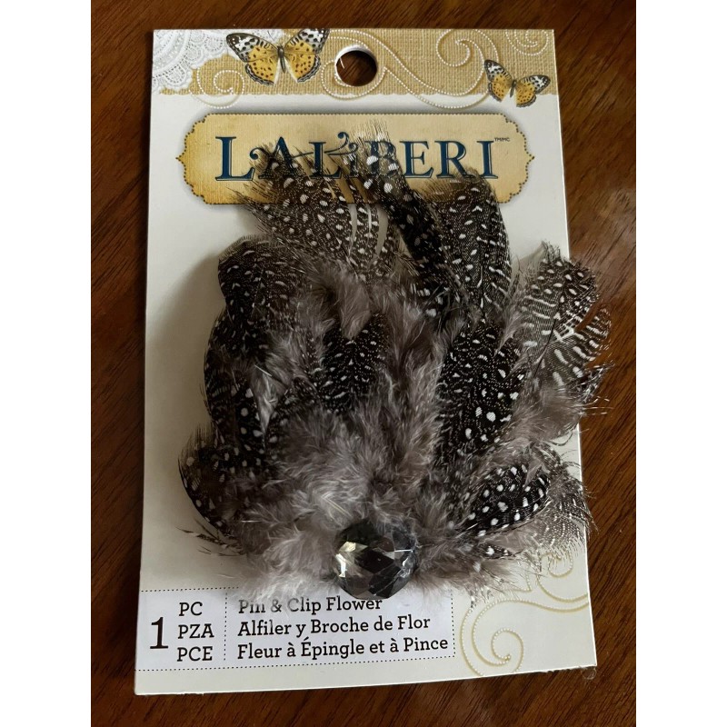 Laliberi Versatile Feather Clip With Faux Gem