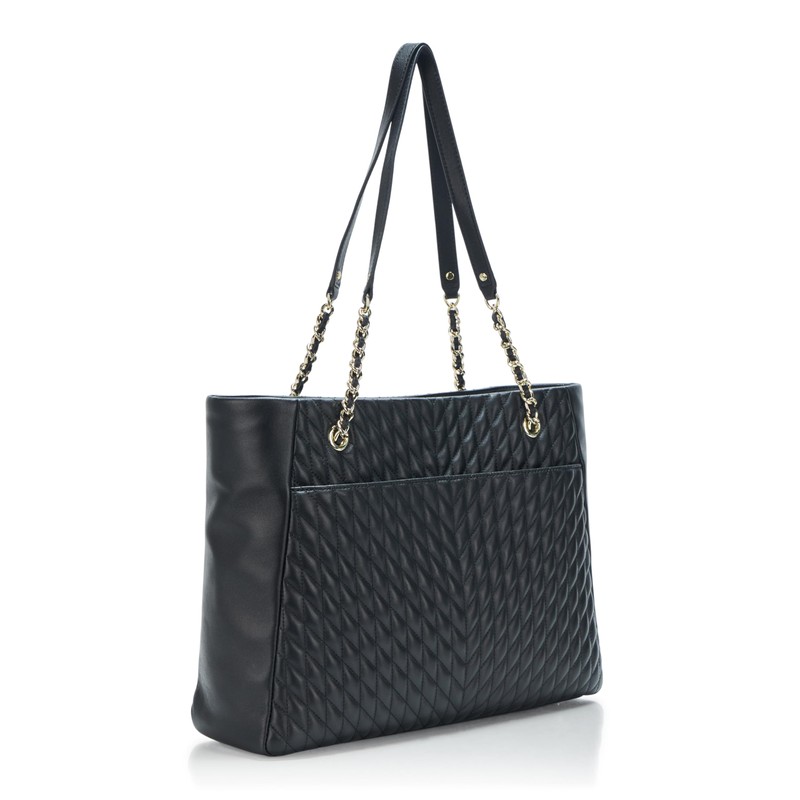 Karl Lagerfeld Paris Women's Handbags TOTE,BLK/GOLD,1 SZ