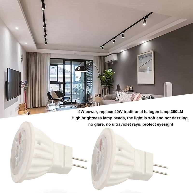 6Pcs MR11 LED Light Bulb 4W GU4 Dual Pin Bulb
