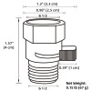 APLusee Water Flow Restrictor, Aplusee Brass Shower Head Pressure Reducer,