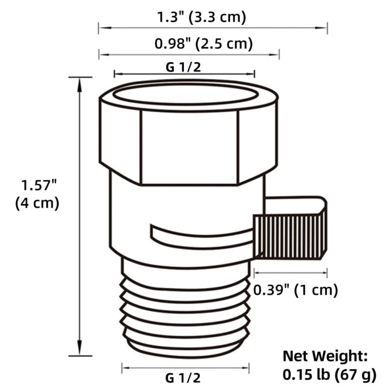 APLusee Water Flow Restrictor, Aplusee Brass Shower Head Pressure Reducer,