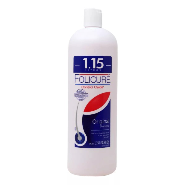 Folicure Shampoo Folicure® Original Control Caída Con Biotina 1.15 L