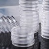 100Pcs 30mm Clear Coin Capsules Case Coins Holders Specie Organizer