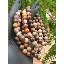 Crystals in Nature Polychrome Jasper Bead Bracelet (8mm) Natural Crystal