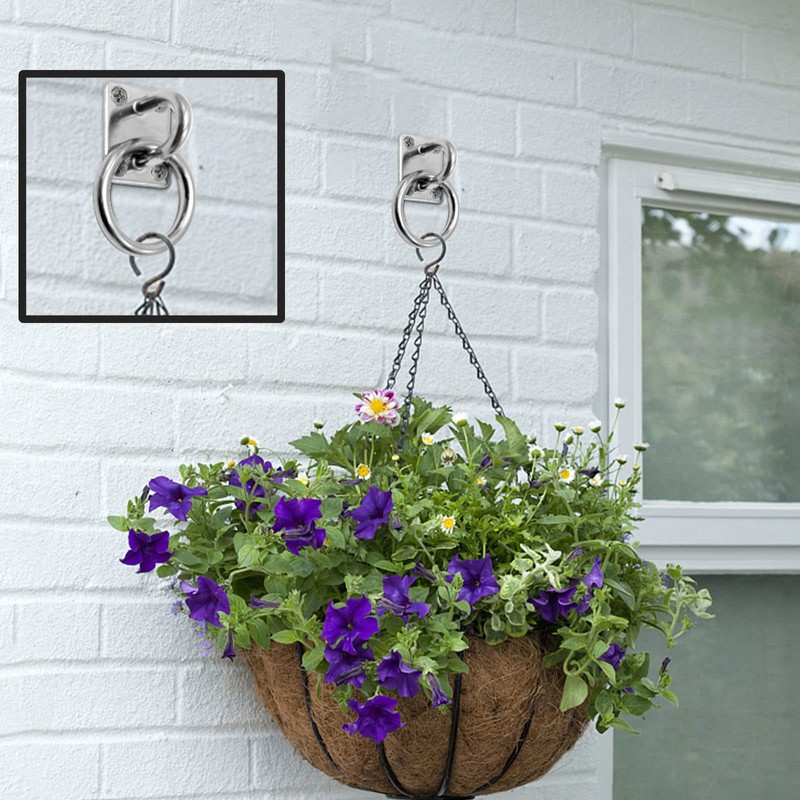 Hoypeyfiy M8 Ceiling Hooks 304 Stainless Steel Wall Mount Hook