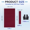 YELARXI Billiard Cloth Pool Table Felt, 8ft with 6 Cloth