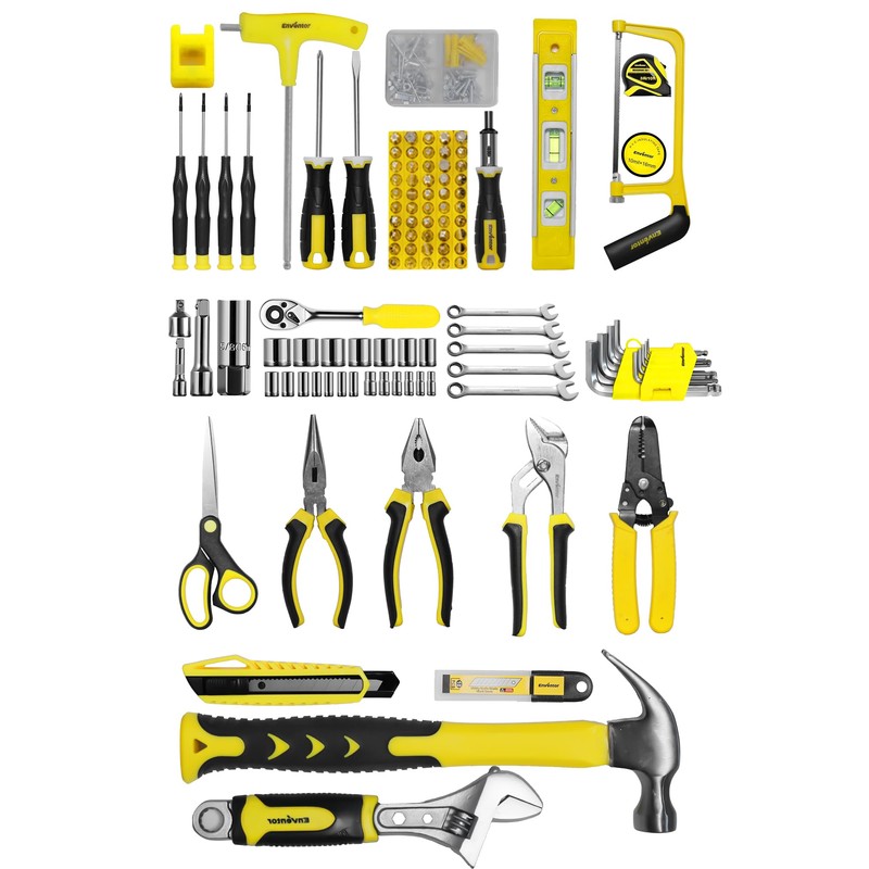 Enventor Home Tool Kit, 220 Piece Hand Tool Kit with