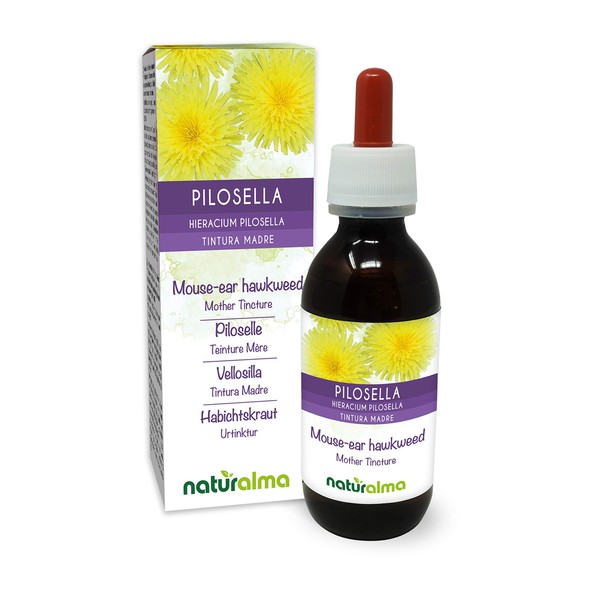 Hawk Herb (Hieracium Pilosella) Herb Alcohol-Free Mother Tincture Naturalma Liquid Extract Drops 120 ml Dietary Supplement Vegan