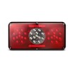 Partsam Rectangular Triple LED Trailer Tail Light Red RV Camper