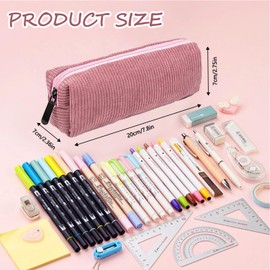 Beige pencil case girls, pencil case, aesthetic pencil case, teenager, school case, small pencil case, aesthetic for girls, teenagers, school, pink, School