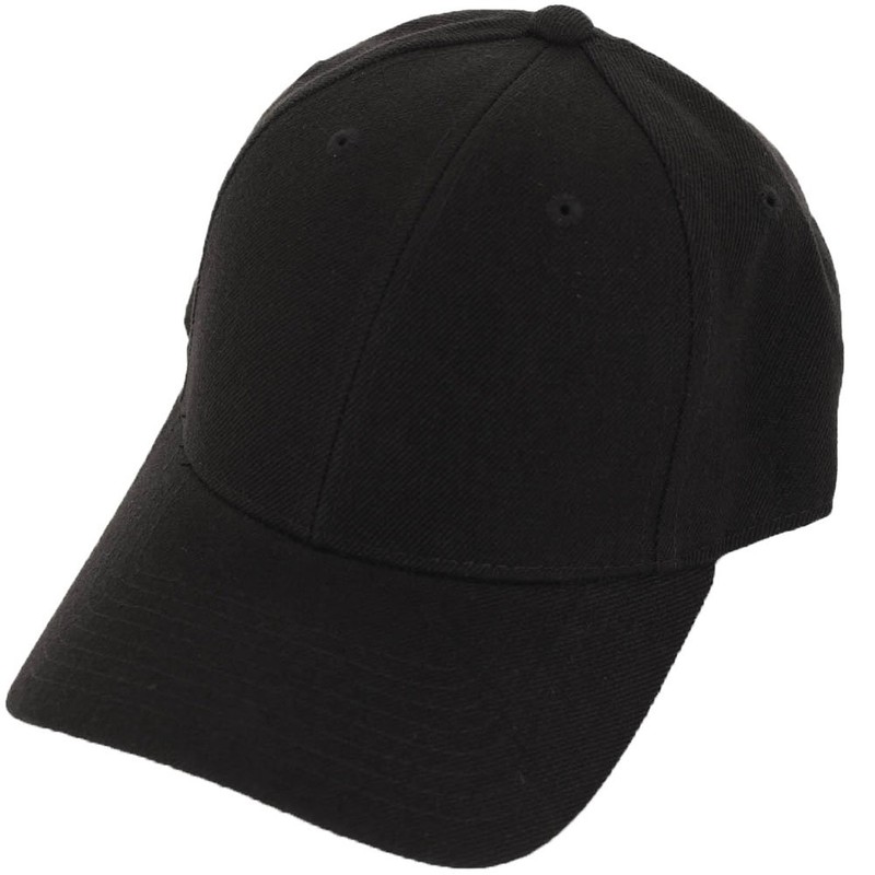 DECKY Fitted Cap, Black, 7 1/4