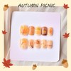 30Pcs Fall Press on Nails Short Square Fake Nails with