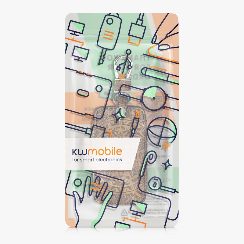 kwmobile Car Key Case Compatible with Renault 4-Button Smartkey Car