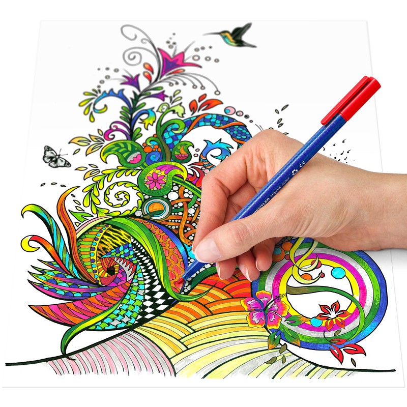 triplus 323 1 mm Staedtler Colour Fibre-Tip Pen - Grey