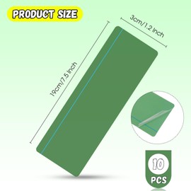 Guided Reading Highlight Strips,10 Pack Green Overlays with Line, Bookmark Reading Tracking Rulers for Dyslexia, ADHD, Visual Stress Relief