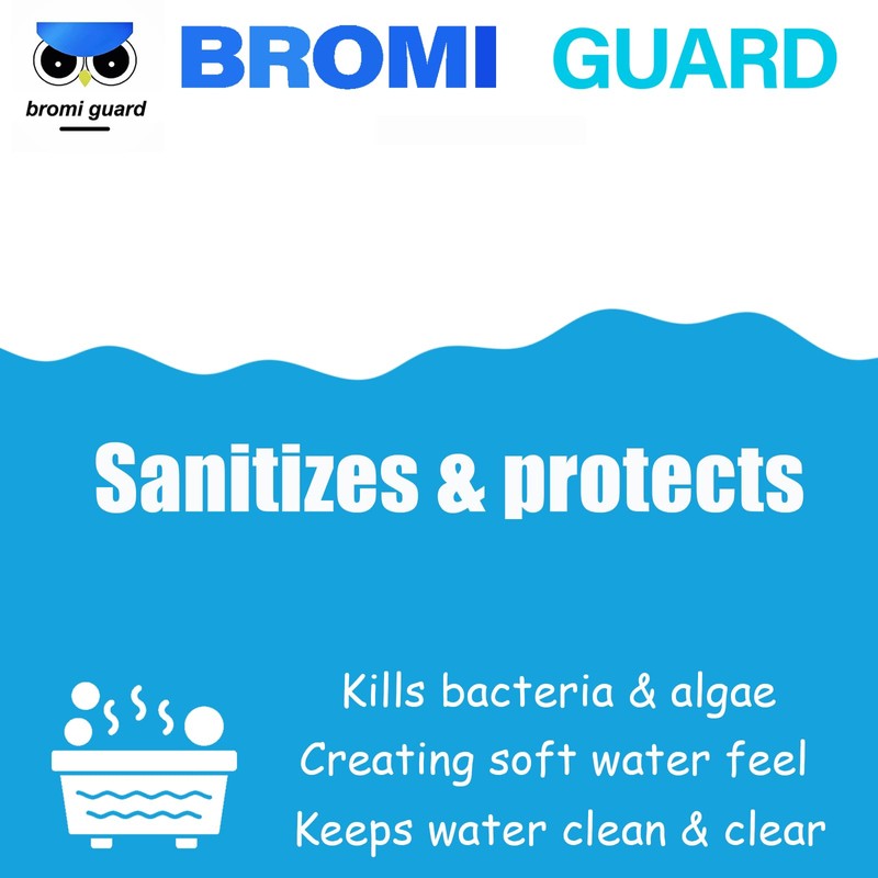【10 lbs】 1-Inch Bromine Tabs, Chemical Sanitizer for Spas &