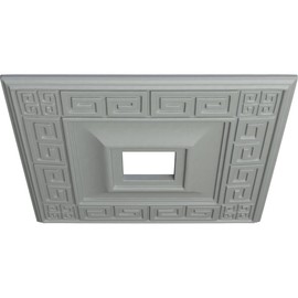 Ekena Millwork CM18ER 18-Inch x 18-Inch x 3 1/2-Inch ID x 1 1/8-Inch Eris Ceiling Medallion