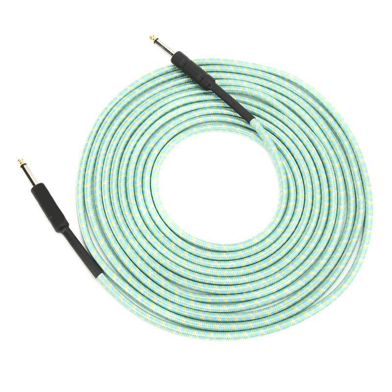 Musical Instrument Cable Braided Shielding Audio Extension Cord with NickelPlated