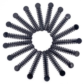 Rubber Bands for Braces, 1040 Pcs Black Orthodontic Ligature Ties O-Rings Elastic Braces Rubber Bands