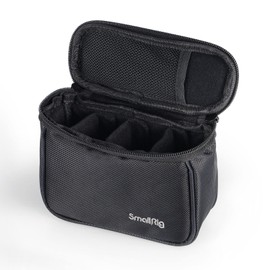 SMALLRIG Camera Case Camera Storage Bag Lightweight SLR Camera Bag with Breathable Mesh Nylon Handbag Storage Box Double Zip (Black) - 3704, black, bag
