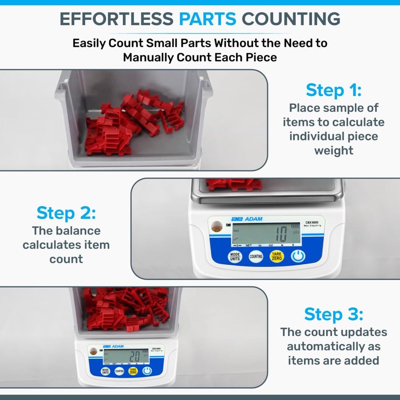 Adam Equipment CBX 6000 Compact Balance 6000g Capacity x 1g