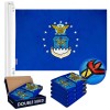 UD_US Air Force Flag 2x3FT 5-Pack Double-sided Embroidered Polyester By