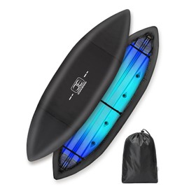 OCEANBROAD Kayak Cover, Water-Resistant UV-Resistant Kayak Canoe Fishing Boat Dust Covers for Outdoor Storage, Suitable for 10.8-12ft Length, Up to 38in Width, 420D Black