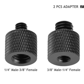 4 Pcs Camera Screw Adapter Thread 1/4" Male to 3/8" Female and 3/8" Male to 1/4" Female Adapter Set for Camera Monitor, Tripod, Mount Frgyee