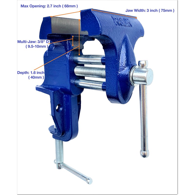 Rolin Vise Wood Working Clamp 3 Inch Light Duty Tools