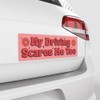 BAVAHA [10"x3"] Caution Sign My Driving Scares Me Too Magnetic