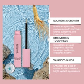 Urseow Eyelash Growth Serum, 5ml, Nourishing Formula with Ginseng Root Extract and Hyaluronic Acid