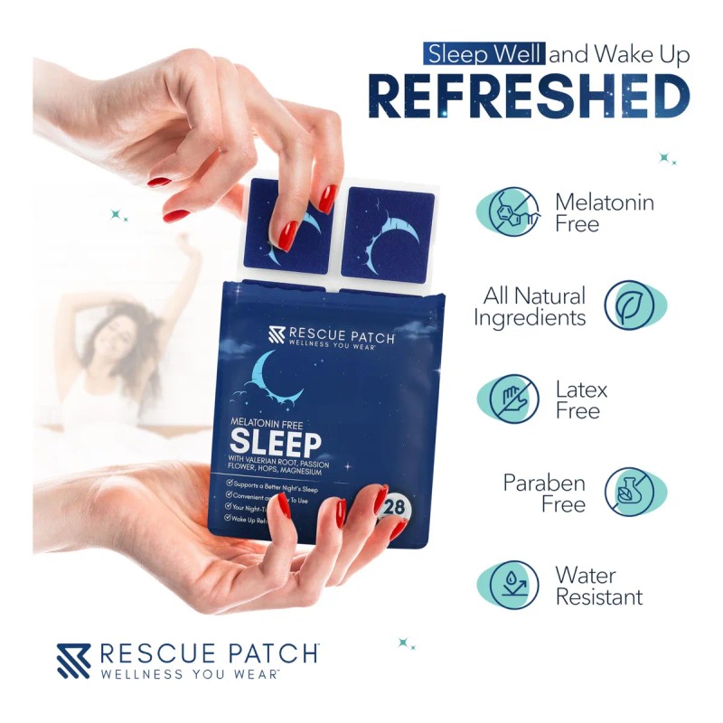 Rescue Patch Parches Dormir Melatonina Unid